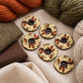 35mm Autumn Leaf Button