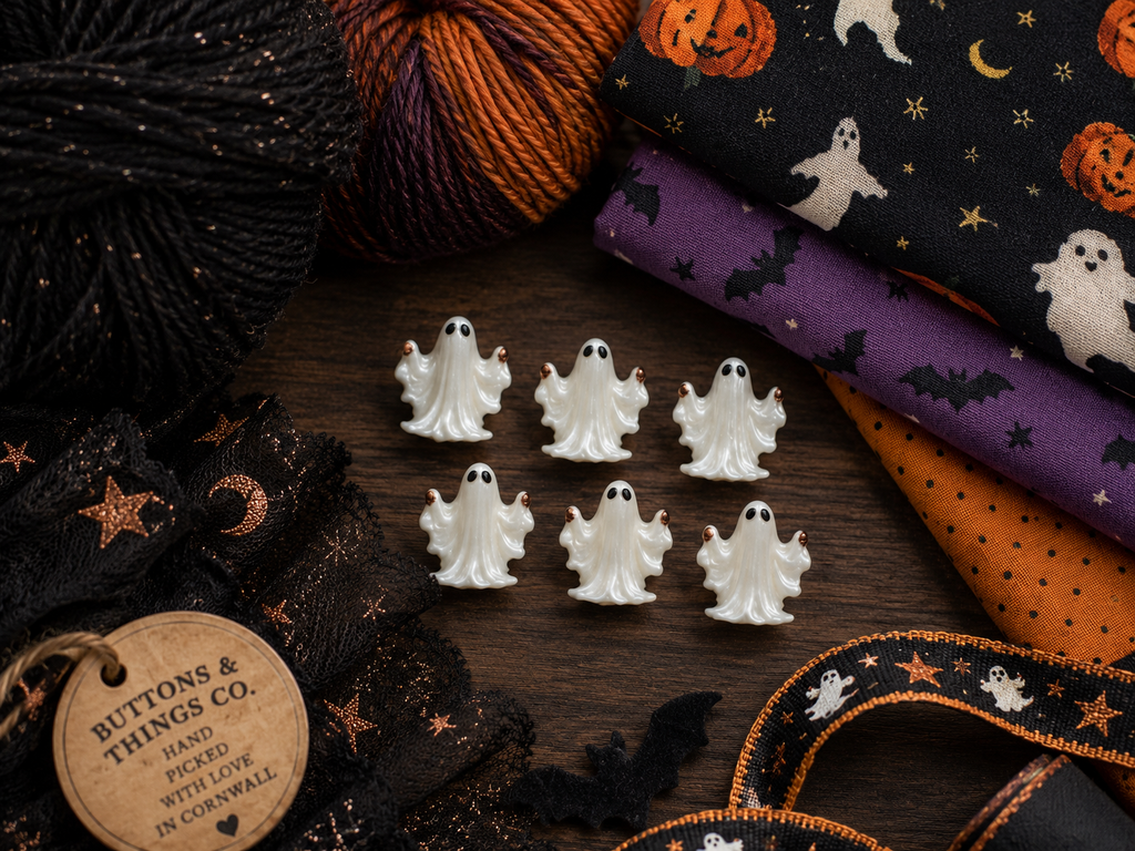 18mm Ghost Button - Sold Individually