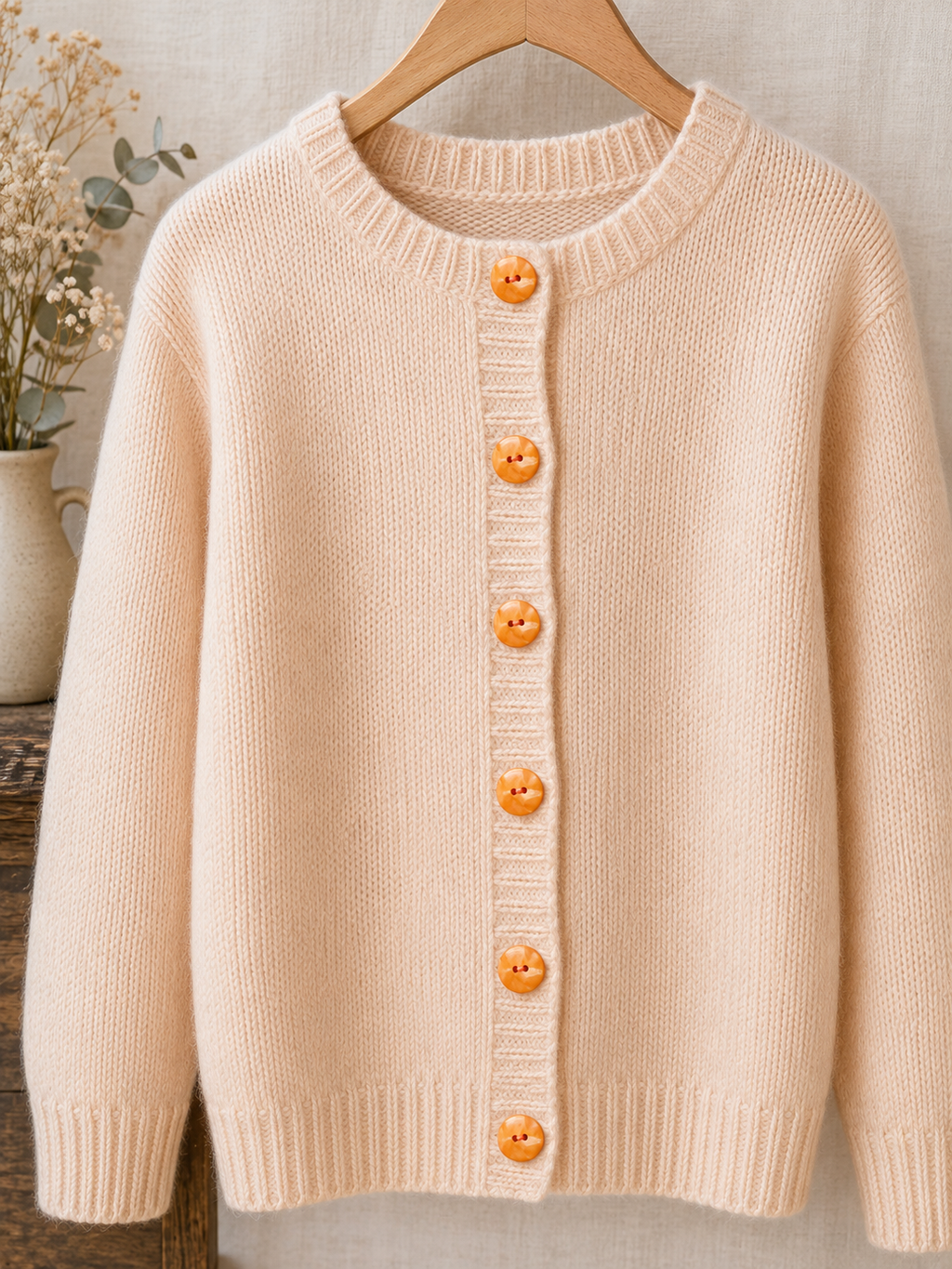 20mm Orange Pearl Marbled 2 Hole Button – Sewing & Knitting Button
