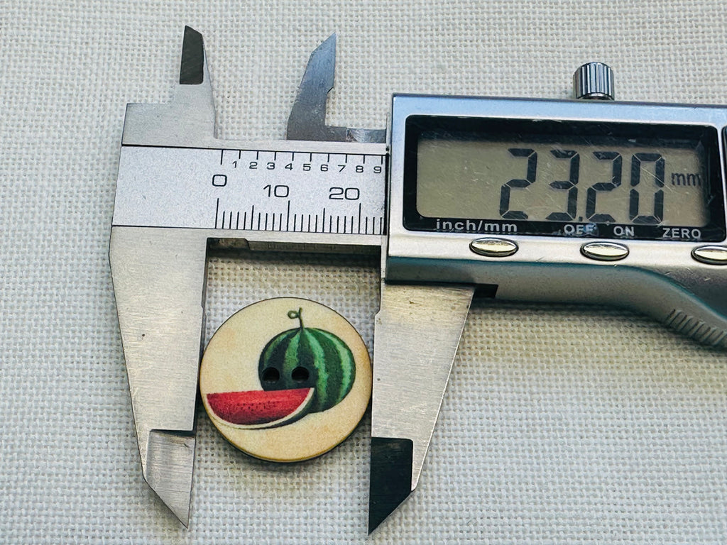 Watermelon picture button 23mm
