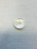 Ivory Pearl-Effect Button 18mm – Decorative Scroll Detail