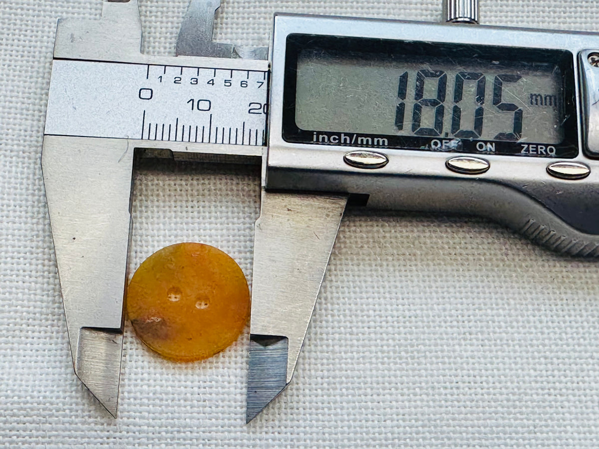 Orange Mottled Two Hole Button – 18mm