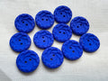 Royal Blue Swirl Buttons 23mm – Pack of 11 | Last Chance Treasures
