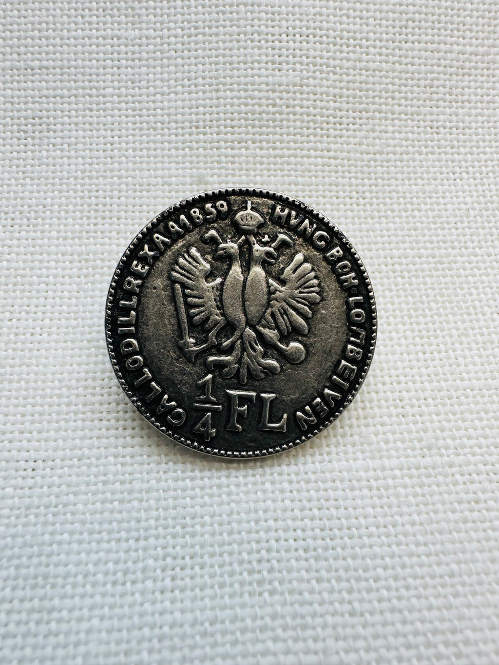 Dill Metal Coin Design Button 28mm – Clearance