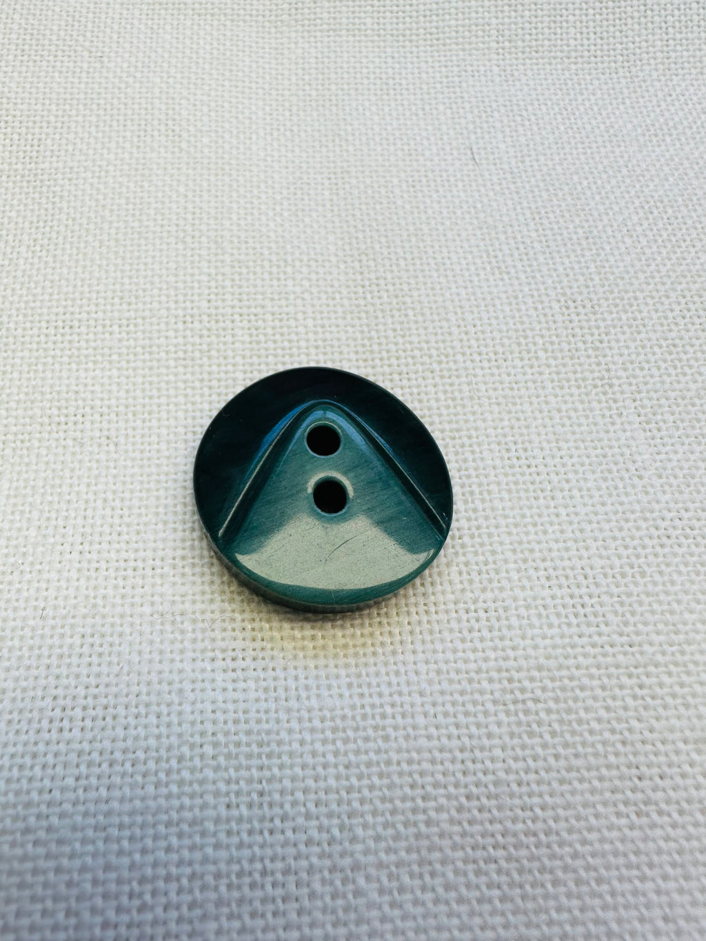 Forest Green Button 25mm – Geometric Design