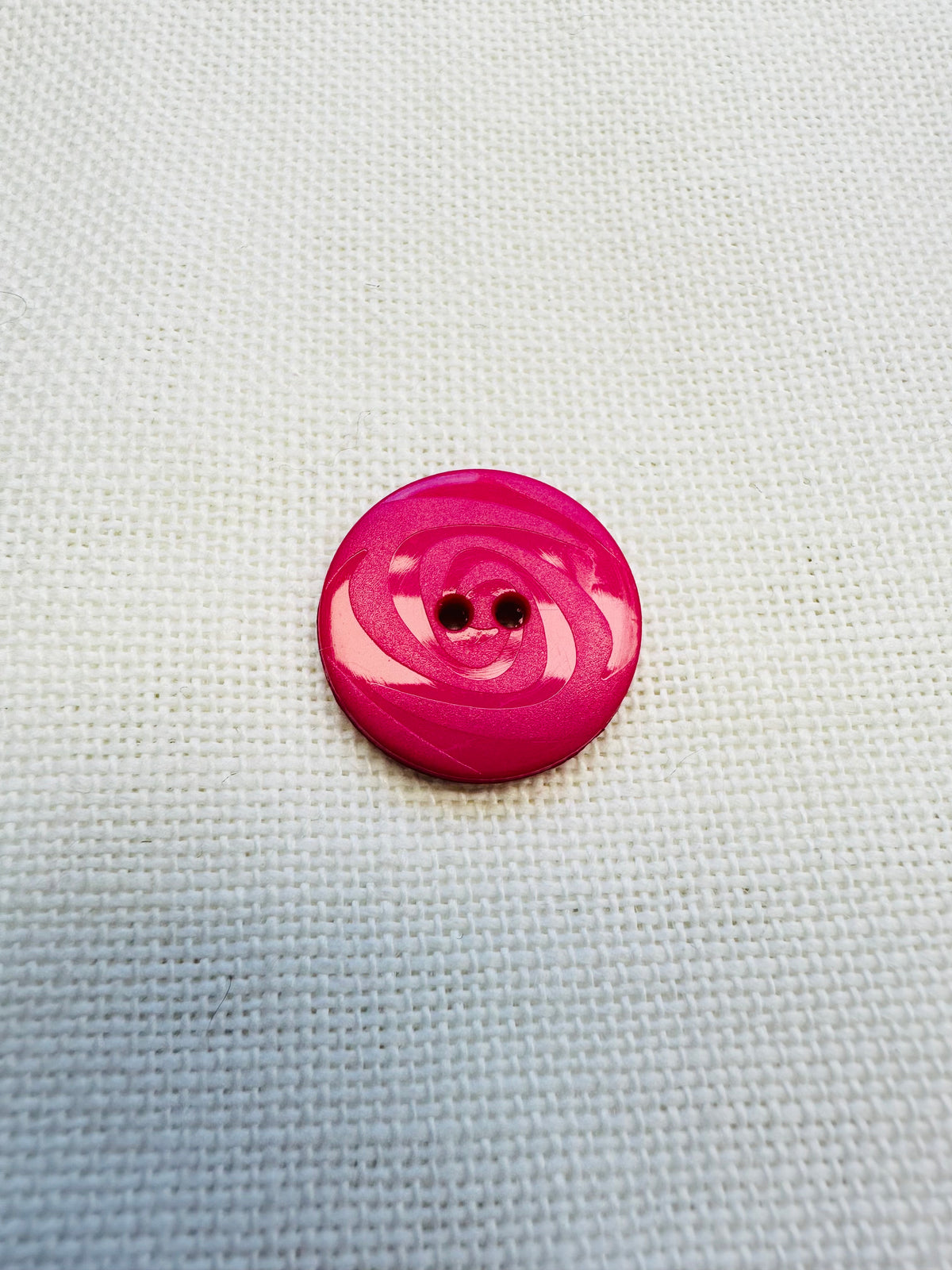 19mm Pink Swirl Button by Dill – Sold Individually