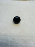 15mm Black Faceted Button – Sold Individually