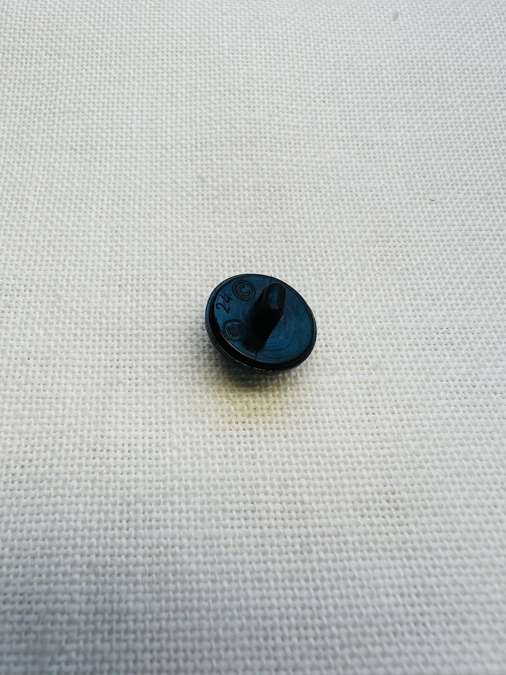 15mm Black Faceted Button – Sold Individually