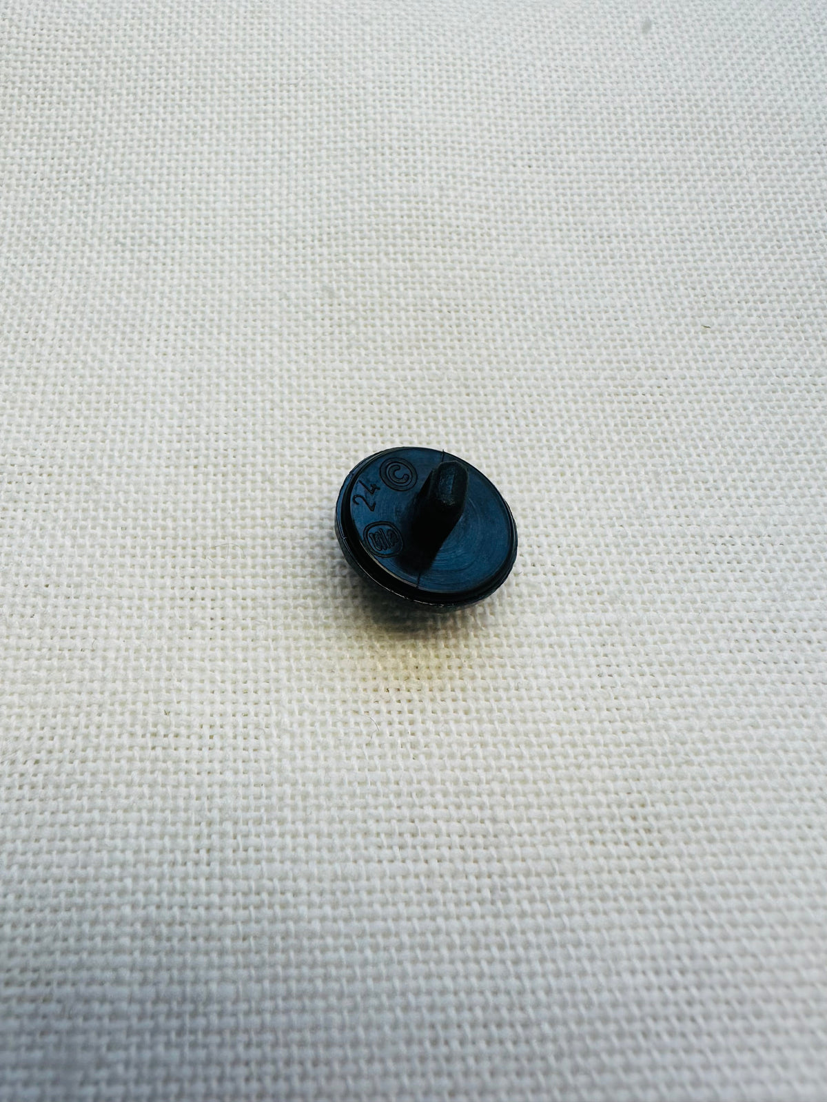 15mm Black Faceted Button – Sold Individually