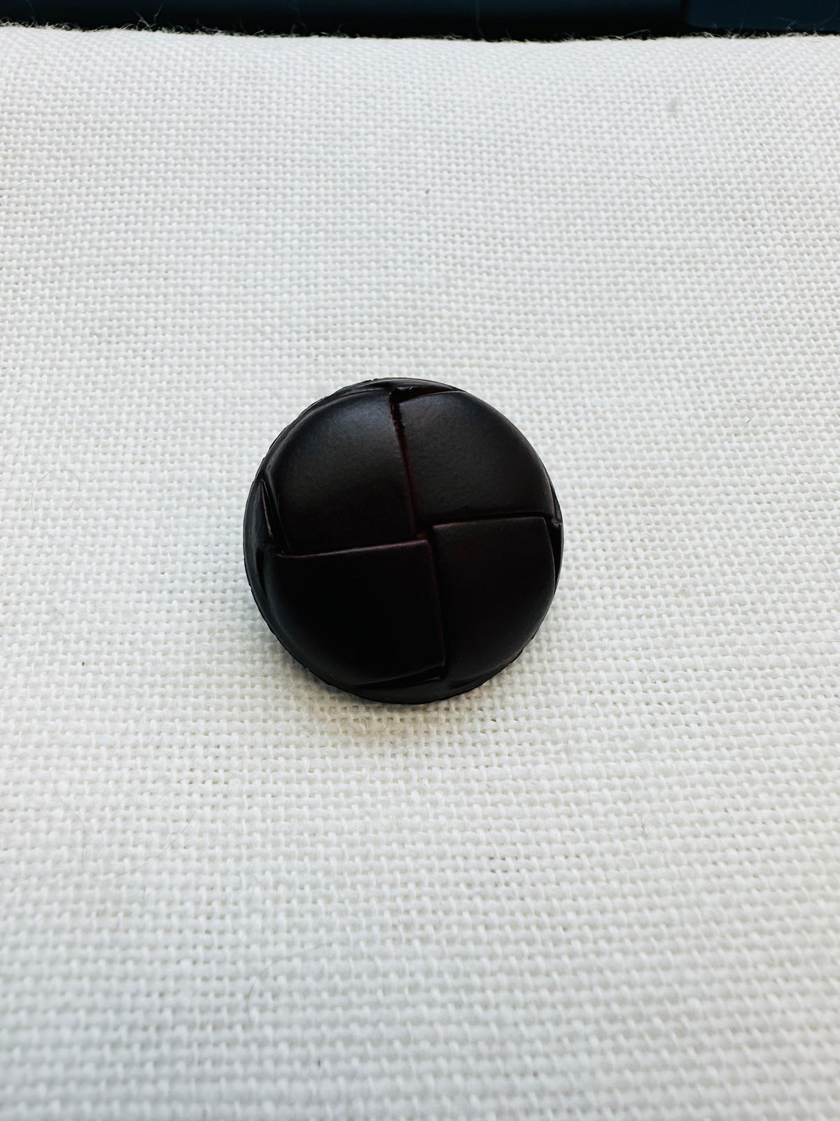 Brown Football Style Plastic Shank Button – 26mm