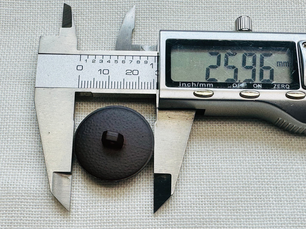 Brown Football Style Plastic Shank Button – 26mm