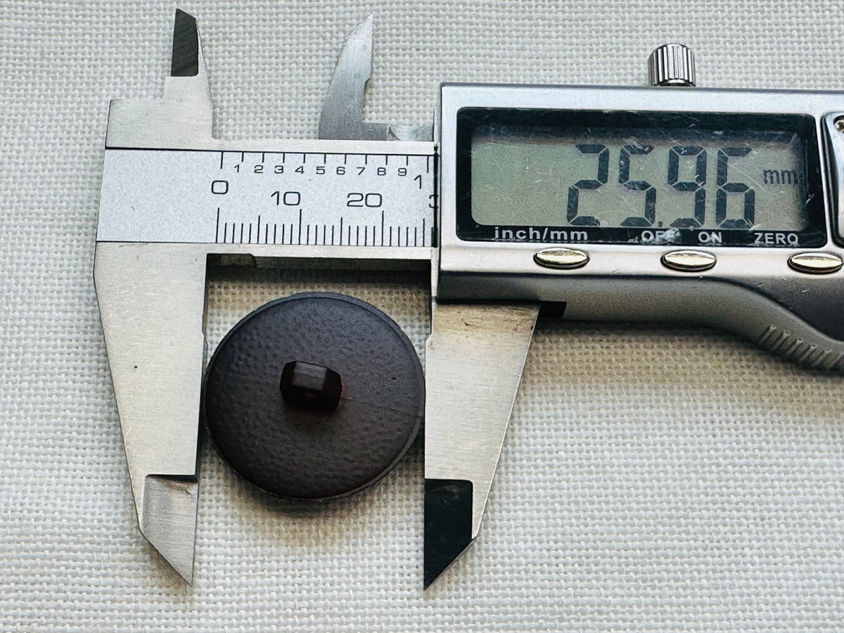 Brown Football Style Plastic Shank Button – 26mm