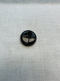 Black Swirl Buttons – 20mm, Sold Individually