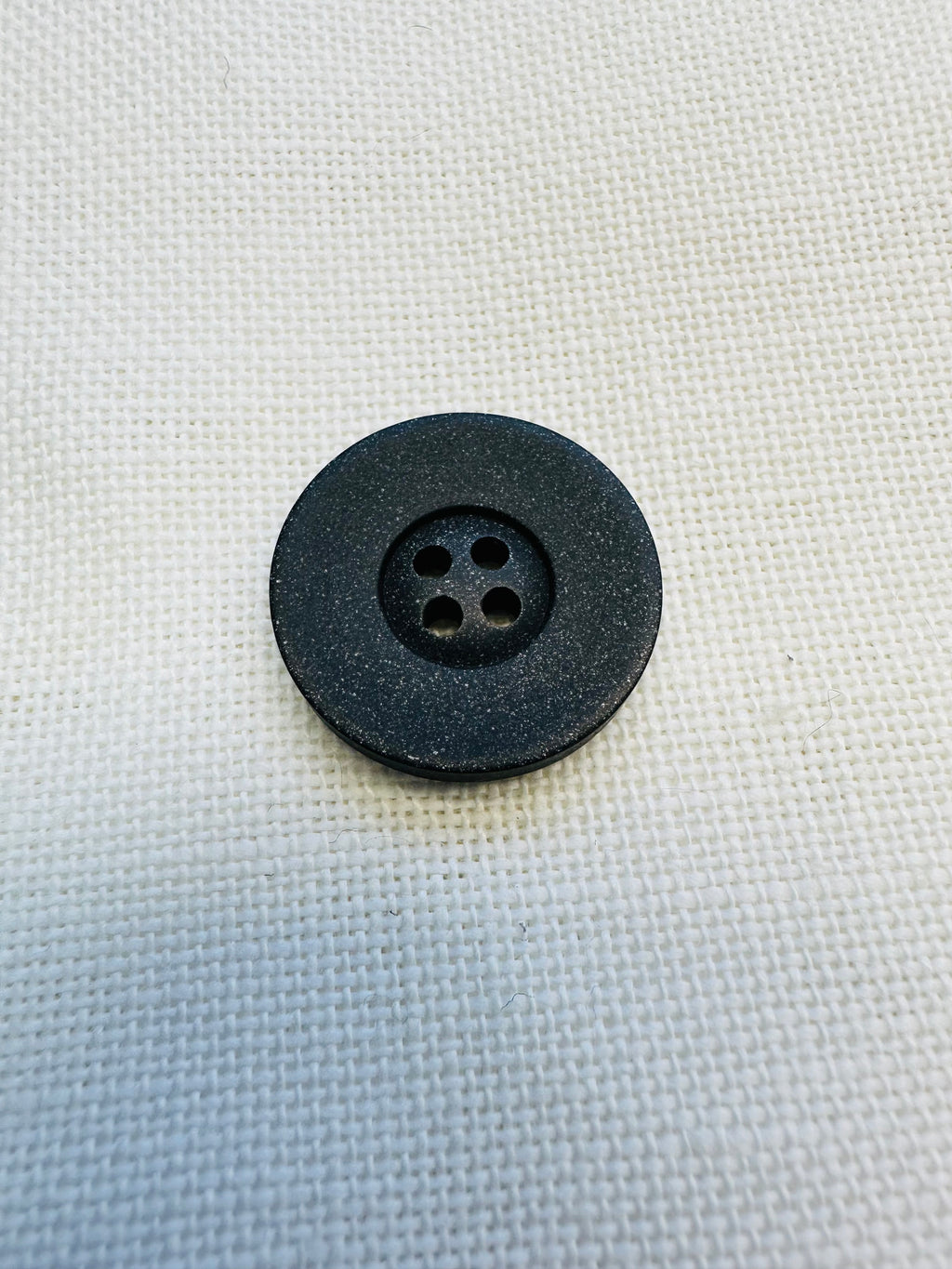23mm Black Button with Subtle Shimmer – Sold Individually