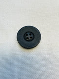 23mm Black Button with Subtle Shimmer – Sold Individually