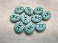 17mm Aqua Buttons, Pack of 10 – Last Chance Treasures