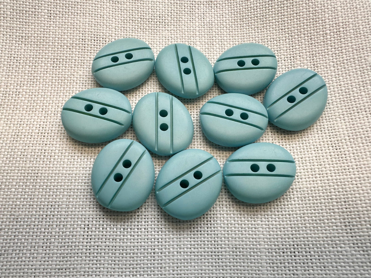 17mm Aqua Buttons, Pack of 10 – Last Chance Treasures