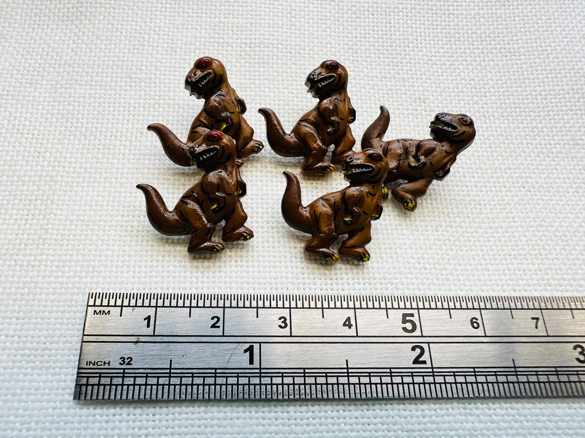 20mm Dinosaur Buttons by Dill, Pack of 5 – Last Chance Treasures