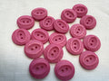 23mm Raspberry Pink Buttons – Pack of 18 | Last Chance Treasure