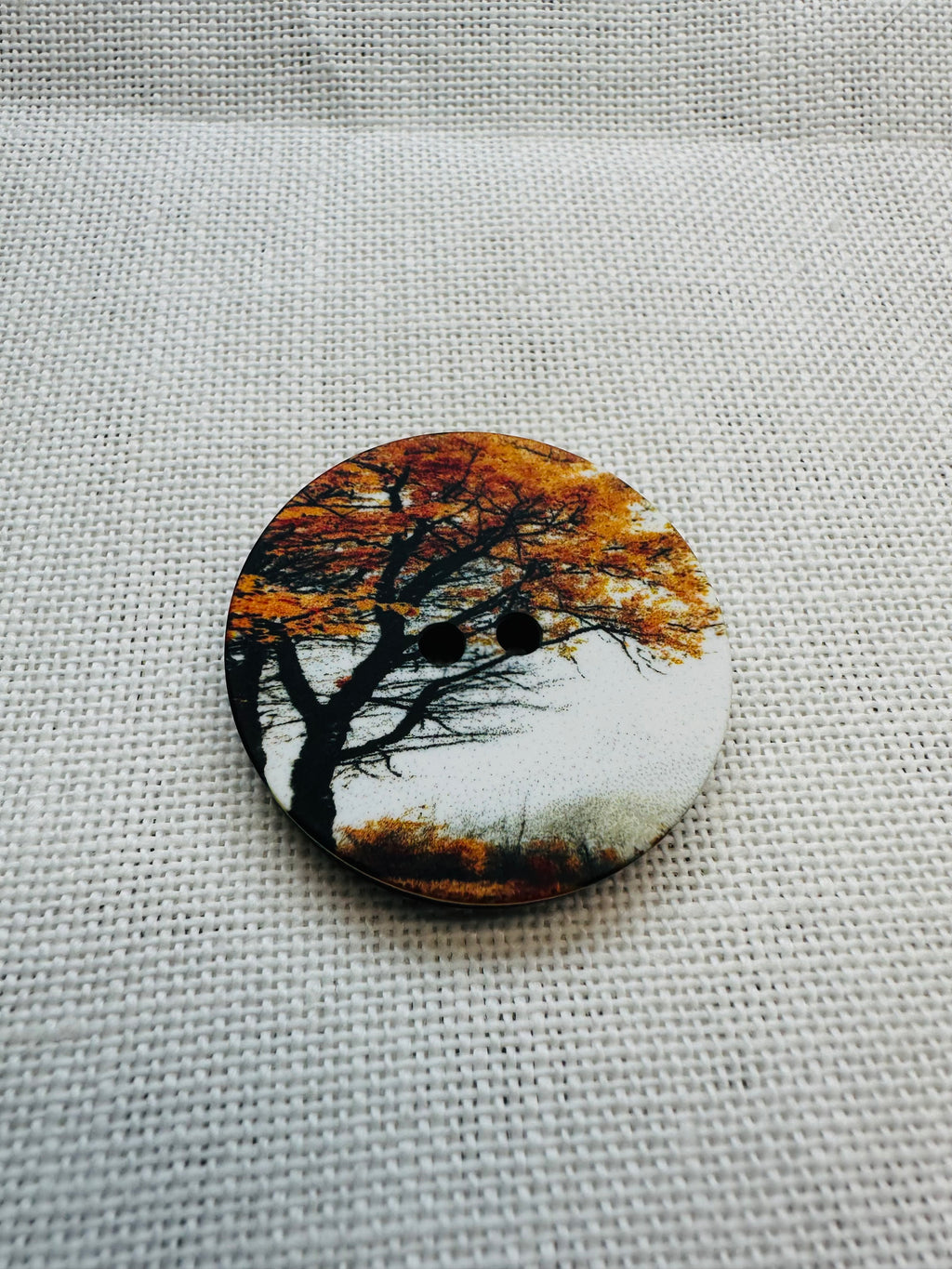 35mm Autumn Tree Button