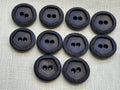 Navy Blue Textured Buttons 22mm – Set of 10 | Last Chance Treasure