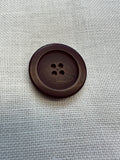 30mm Burgundy Hand-Dyed Button – Four-Hole Sew-Through