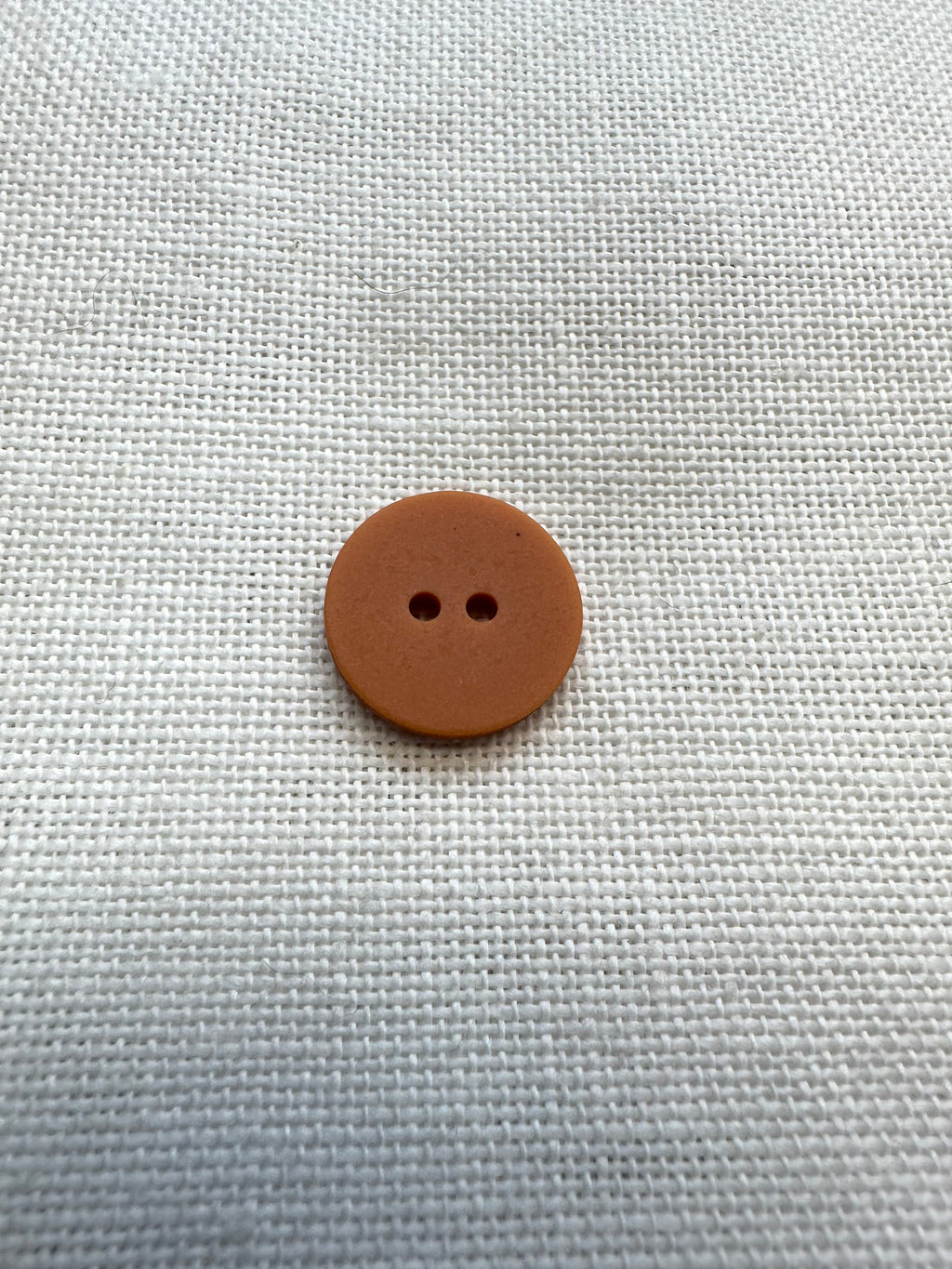 18mm Orange & Cream Striped Button – Sold Individually