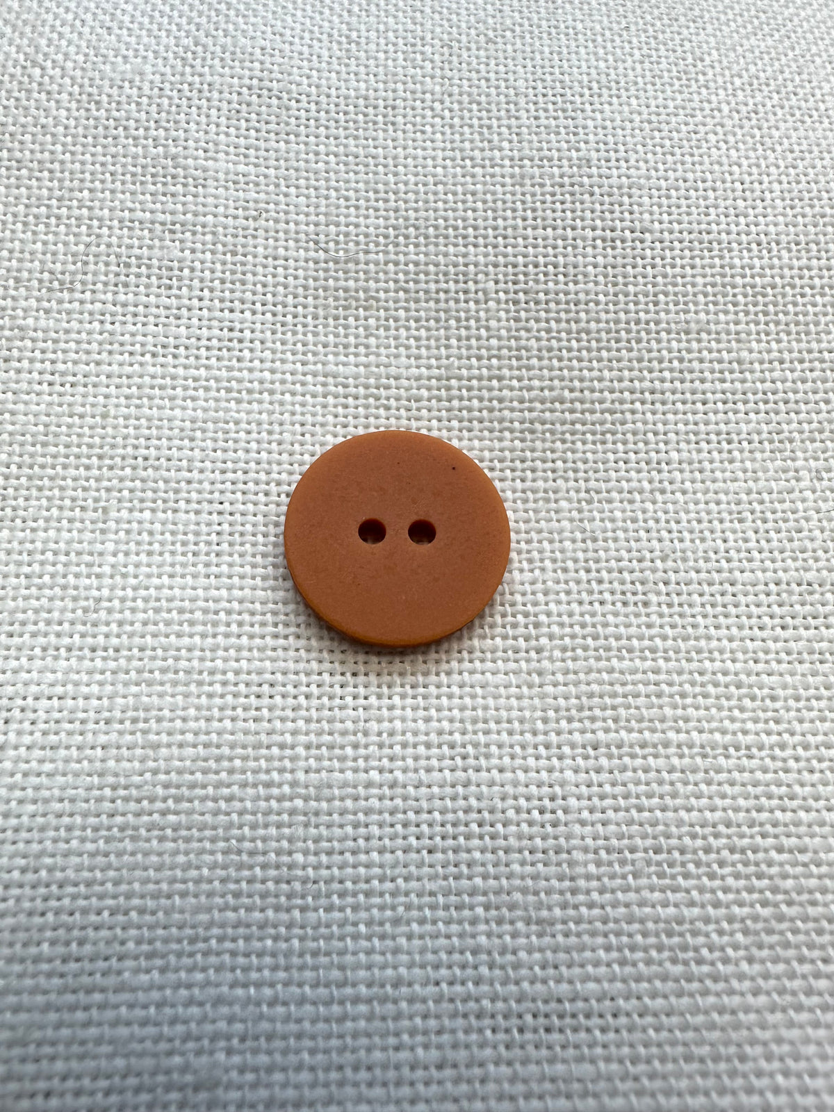 18mm Orange & Cream Striped Button – Sold Individually