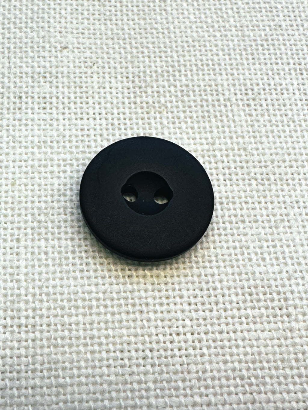 Black Matte Two-Hole Button 18mm