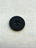 Black Matte Two-Hole Button 18mm