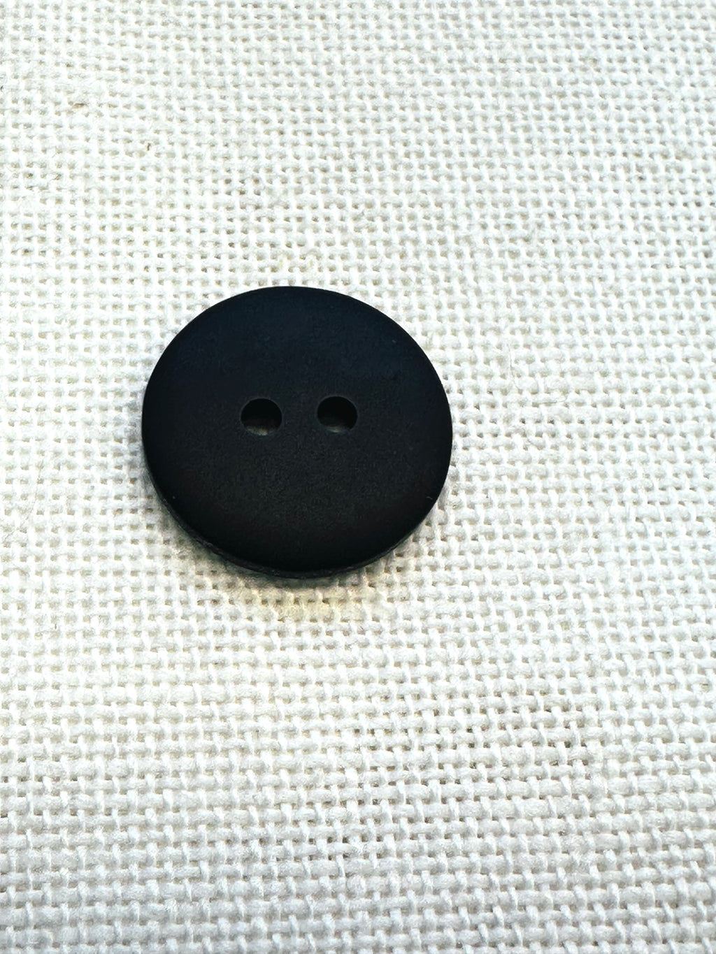 Black Matte Two-Hole Button 18mm