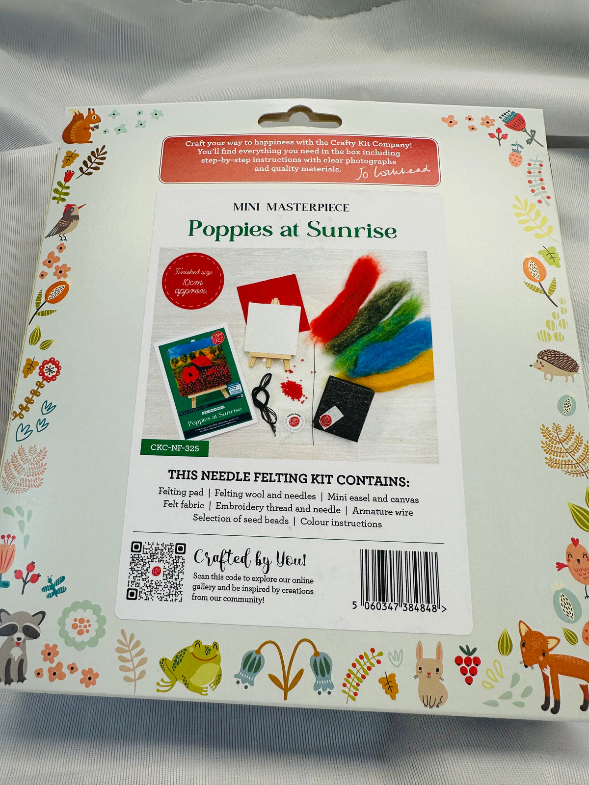 Poppies at Sunrise Needle Felting Kit – Mini Masterpiece by The Crafty Kit Company