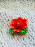 Peony flower buttons 26mm sold individually