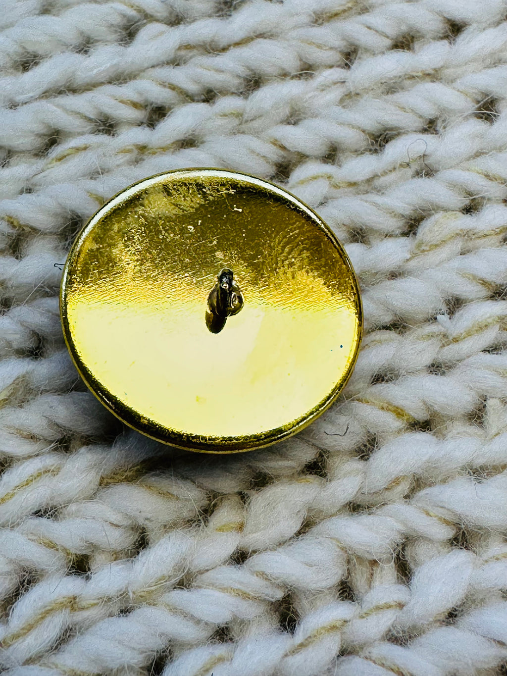 22mm Hand Assembled Glass & Metal Cockerel Button – Sold Individually