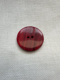 28mm Deep Red Marbled Button by Dill – Sold Individually – Coat & Cardigan Button