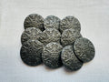 25mm Pewter Tone Metal Buttons – Pack of 10 | Last Chance Treasure
