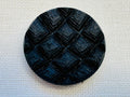 38mm Black Textured Coat Button – Large Flat Shank Jacket Button – Sold Individually