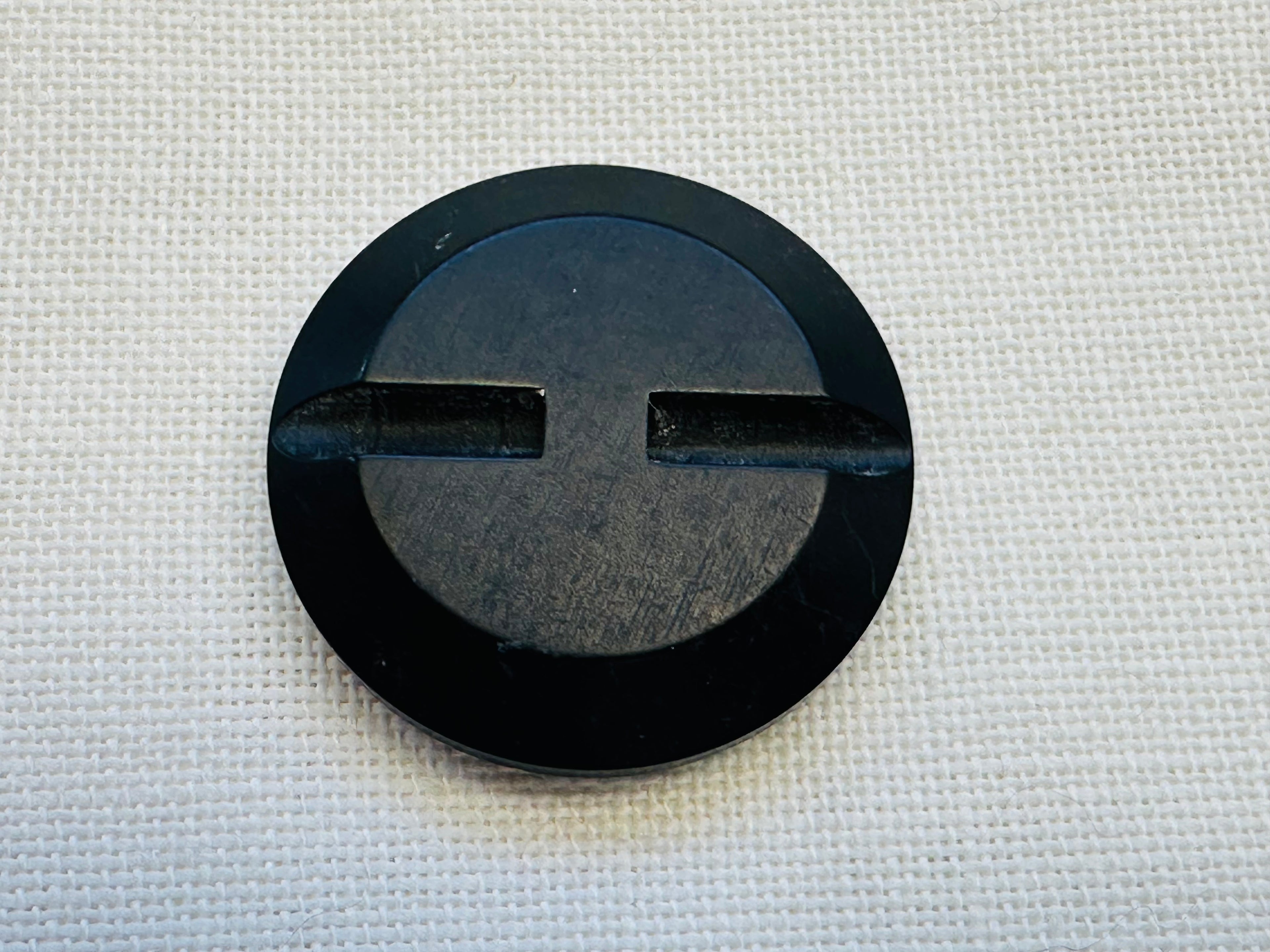 38mm Black Textured Coat Button – Large Flat Shank Jacket Button – Sold Individually