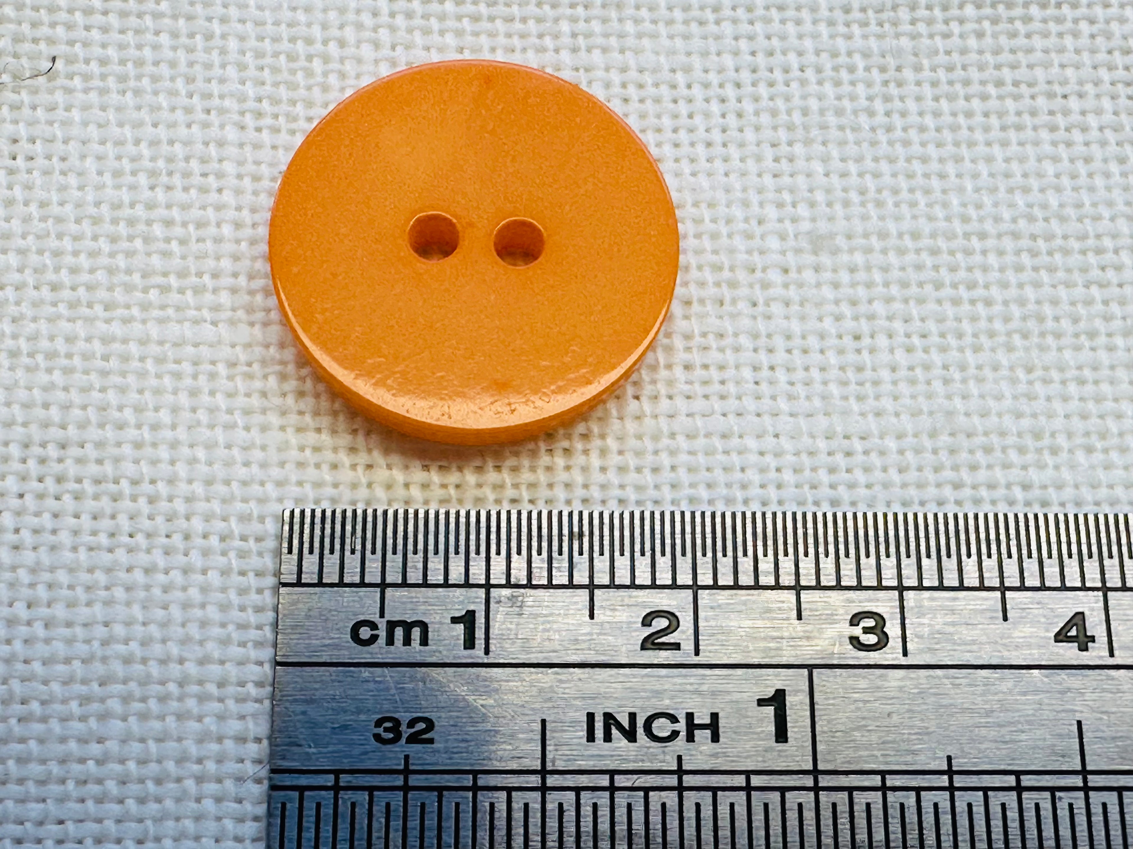 20mm Orange Pearl Marbled 2 Hole Button – Sewing & Knitting Button