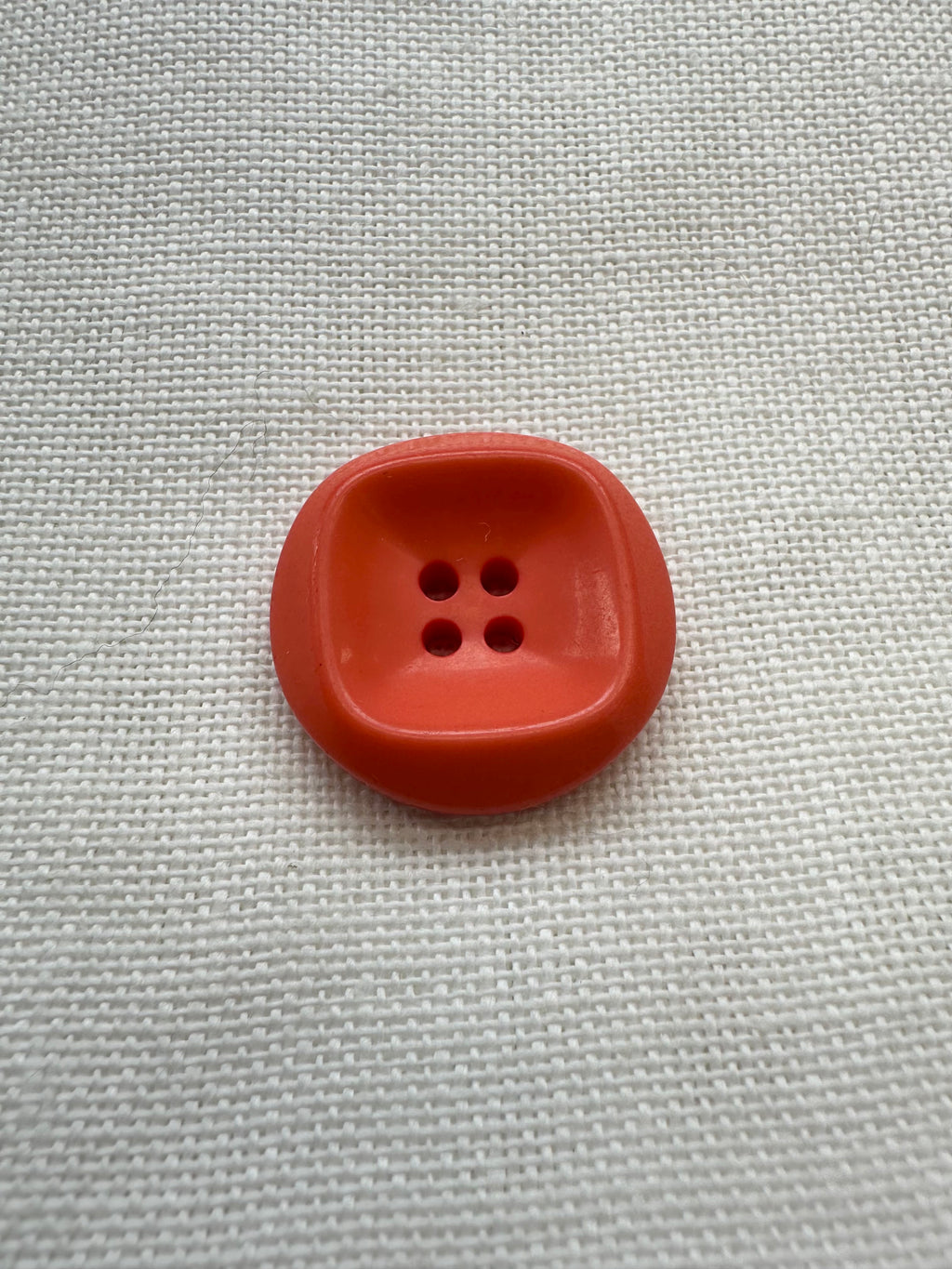 27mm Orange Square 4 Hole Button – Coat, Jacket & Cardigan Button – Sold Individually