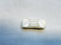 38mm Iridescent Cream Flat Shank Toggle Button