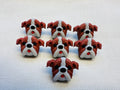 Bulldog Dog Novelty Buttons – 23mm – Pack of 7 | Last Chance Treasure