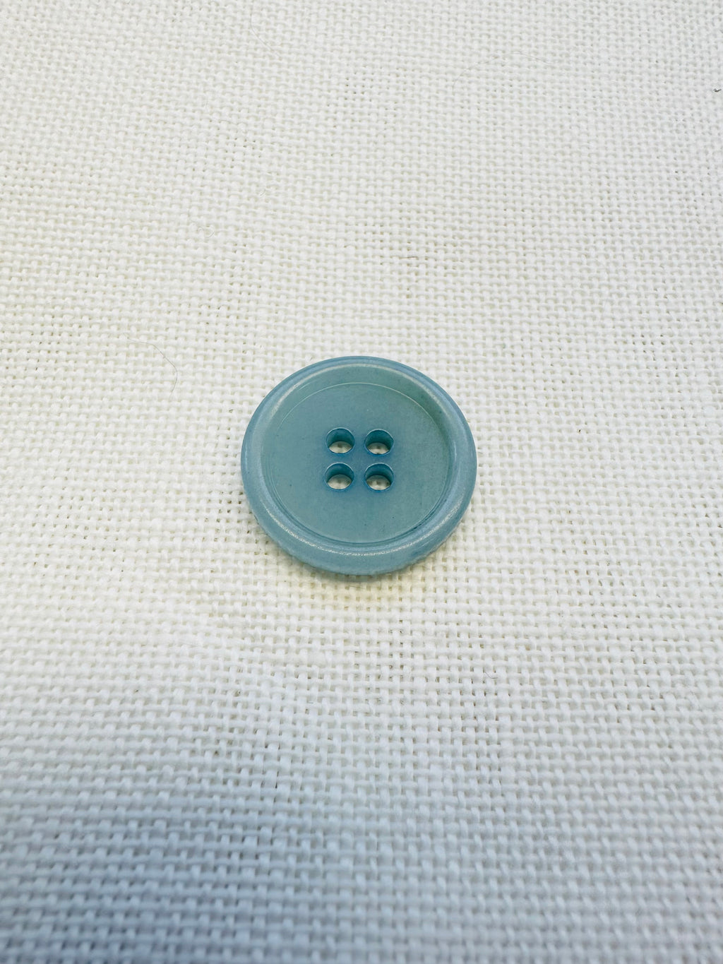 Hand Dyed Aqua Blue Buttons – 20mm Four Hole – Matching 15mm Available