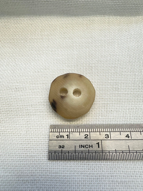 24mm Genuine Stag Horn Buttons – Vintage Natural Horn – Sold Individually