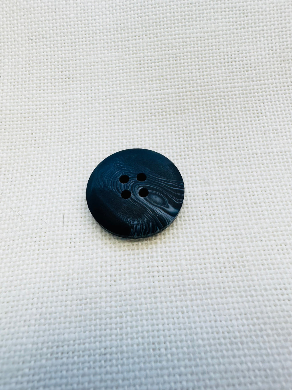 20mm Navy Marbled Button – Four Hole Sewing Button