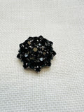 22mm Black Jewel Button – Sparkly Statement Button