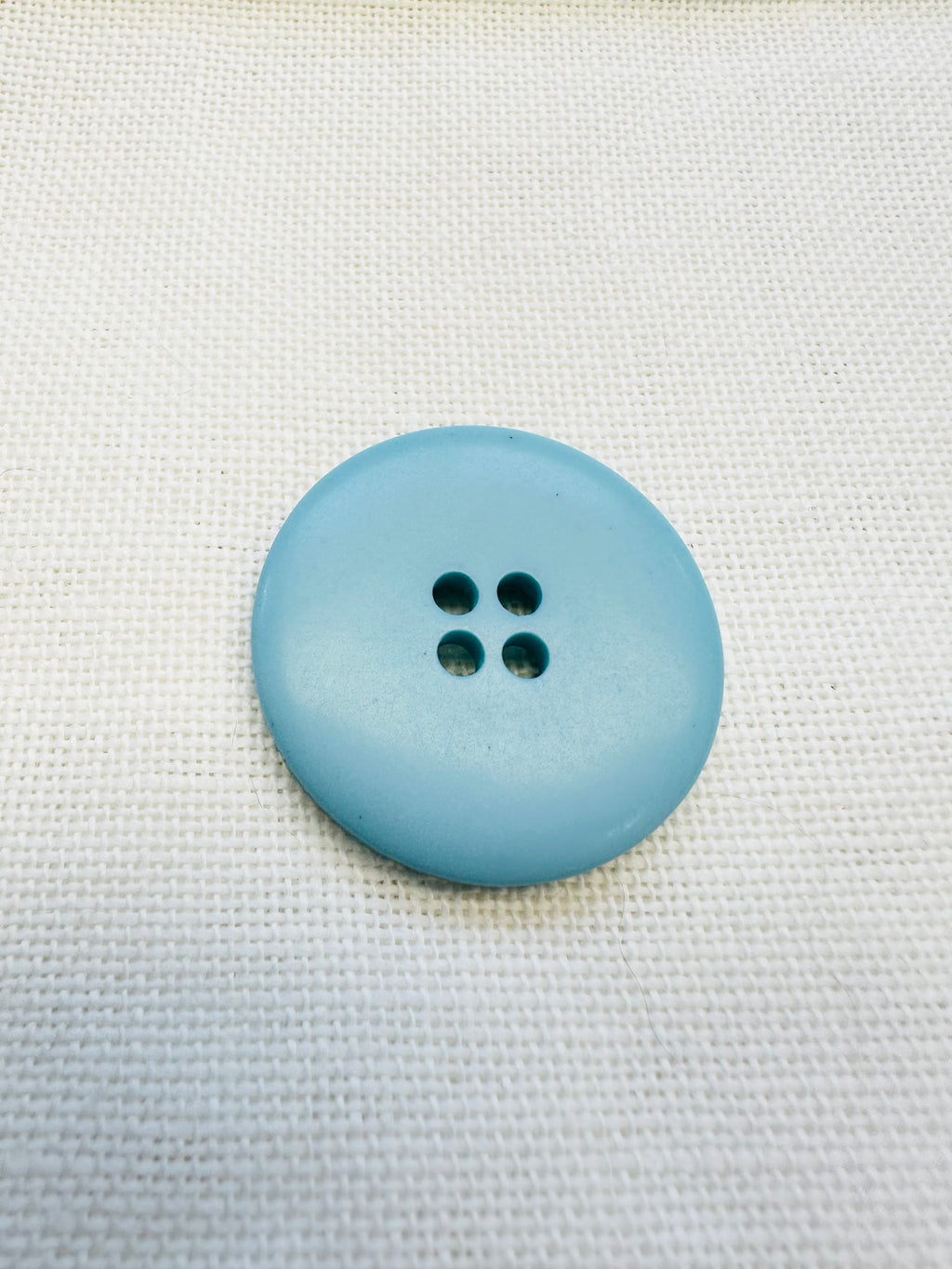 32mm Turquoise Blue Hand Dyed Button – Large 4 Hole Sewing Button – Sold Individually