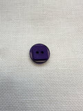 15mm Hand Dyed Purple Two Hole Button – Sold Individually