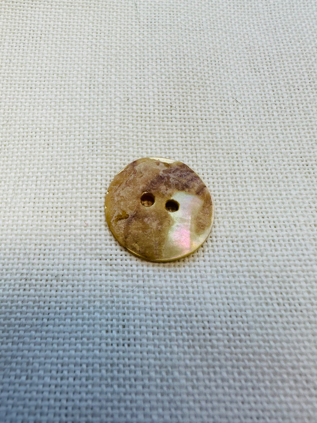 20mm Printed Agoya Shell Button – Floral Design – Sold Individually