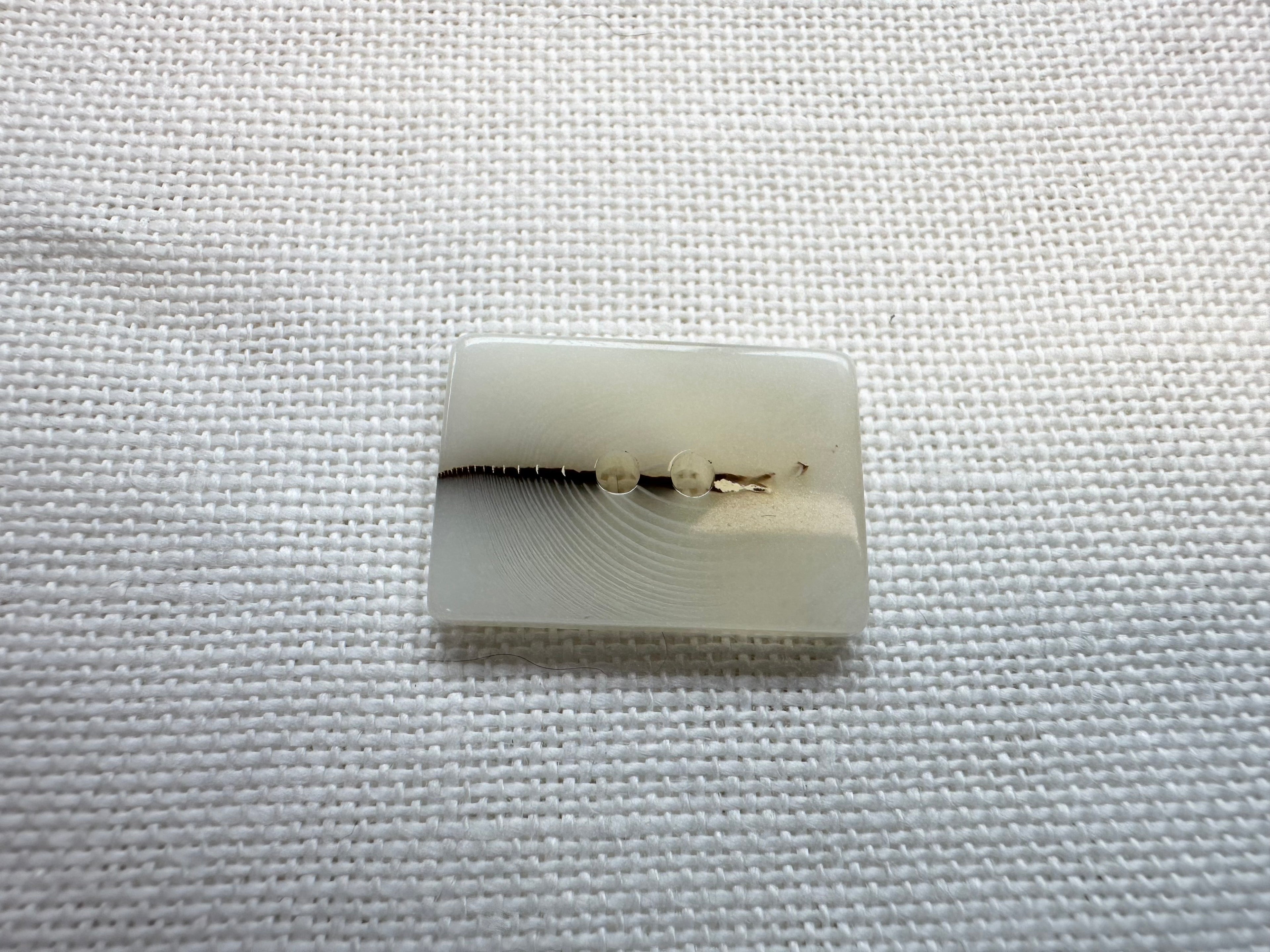 Cream Abstract Line Button – 24mm – Sold Individually